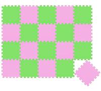 LittleTom 18 Pieces Baby Play Mat - 30x30 Soft Puzzle Mats Floor Playmat Interlocking Foam Tiles