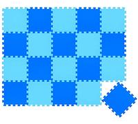 LittleTom 18 Pieces Baby Play Mat - 30x30 Soft Puzzle Mats Floor Playmat Interlocking Foam Tiles