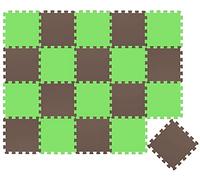 LittleTom 18 Pieces Baby Play Mat - 30x30 Soft Puzzle Mats Floor Playmat Interlocking Foam Tiles