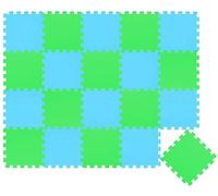 LittleTom 18 Pieces Baby Play Mat - 30x30 Soft Puzzle Mats Floor Playmat Interlocking Foam Tiles
