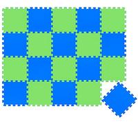 LittleTom 18 Pieces Baby Play Mat - 30x30 Soft Puzzle Mats Floor Playmat Interlocking Foam Tiles
