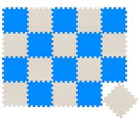 LittleTom 18 Pieces Baby Play Mat - 30x30 Soft Puzzle Mats Floor Playmat Interlocking Foam Tiles