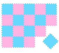 LittleTom 18 Pieces Baby Play Mat - 30x30 Soft Puzzle Mats Floor Playmat Interlocking Foam Tiles