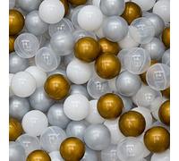 LittleTom 200 Colourful Balls for Ball Pit, 5.5 cm Ball Pit, Children's Balls, Play Balls for Baby Ball, Pool, Ball Pit Tent, Baby Toy, Ball Pit, Bouncy Castle, Ball Pit, Baby Balls, Plastic Balls,