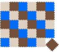 LittleTom 27 Pieces Baby Play Mat - 30x30 Soft Puzzle Mats Floor Playmat Interlocking Foam Tiles