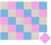 LittleTom 27 Pieces Baby Play Mat - 30x30 Soft Puzzle Mats Floor Playmat Interlocking Foam Tiles