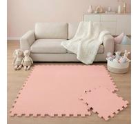 LittleTom 9-Pieces Baby Play Mat - 30x30 cm/ 11.8x11.8 in - Soft Foam Interlocking Tiles - EVA Sensory Mat for Crawling Toddlers - Indoor & Outdoor Use - Plasticizer-Free Floormats for kids