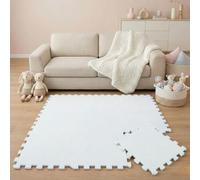 LittleTom 9-Pieces Baby Play Mat - 30x30 cm/ 11.8x11.8 in - Soft Foam Interlocking Tiles - EVA Sensory Mat for Crawling Toddlers - Indoor & Outdoor Use - Plasticizer-Free Floormats for kids