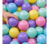 LittleTom From Zero: Colorful Ball Pit Balls 5.5cm Kids Play Balls - Baby Balls for Ball Pit Small Plastic Balls - Ball Pool Balls for Ball Pit Tent Playpen Accessories Kids Balls for Garden