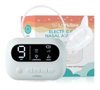 LittleTora Pro Baby Nasal Aspirator - Hospital Grade with Built-in Music & Night Light - Rechargeable Nose Booger Sucker for Infants Babies Kids Toddlers - Snot Removal