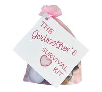 littletreasurebags Godmother Christening Gift favour. Novelty Keepsake Survival Kit.