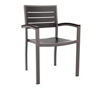 Littlewood Arm Chair - Black - Frame Grey 7012