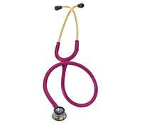 3M Littmann Classic II Infant Stethoscope, Rainbow-finish Chestpiece, Raspberry Tube, 28 inch, 2157
