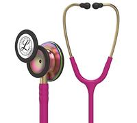 3M Littmann Classic III Monitoring Stethoscope, Rainbow-Finish, Raspberry Tube, 27 inch, 5806