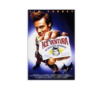 LITTPU Ace Ventura Poster Art Print Jim Carrey Movie Wall Decor Vintage Film Artwork Humorous Animal Detective Design Unique Home Decoration Gift for Movie Lovers Gift 12x18inch Unframed