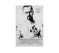 LITTPU American History X Poster Art Edward Norton Wall Art Black And White Film Print Movie Decor for Home Unique Cinema Artwork Modern Aesthetic for Living Room Gift 20x30inch Unframed