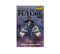 LITTPU Back to The Future III Poster Vintage Movie Print Marty McFly Art Retro Film Decor Science Fiction Wall Art Classic Cinematic Artwork 80s Nostalgia Home Decoration Gift 16x24inch Unframed