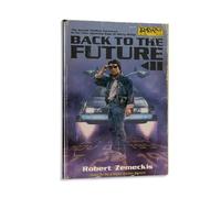 LITTPU Back to The Future III Poster Vintage Movie Print Marty McFly Art Retro Film Decor Science Fiction Wall Art Classic Cinematic Artwork 80s Nostalgia Home Decoration Gift 16x24inch Framed