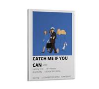 LITTPU Catch Me If You Can Poster Art Movie Wall Decor 2002 Film Print Leonardo DiCaprio Tom Hanks Vintage Style Art Home Decoration Unique Gift Idea for Film Lovers Gift 12x18inch Framed