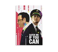 LITTPU Catch Me If You Can Poster Art Vintage Movie Print Wall Decor for Home Modern Geometric Design Unique Gift Idea for Film Lovers Colorful Wall Art Living Room Gift 08x12inch Unframed