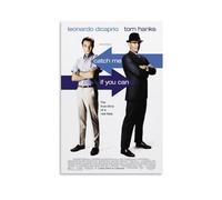 LITTPU Catch Me If You Can Poster Movie Wall Art Print Leonardo DiCaprio Tom Hanks Film Decor Stylish Home Decor Unique Gift Idea for Movie Lovers Gift 24x36inch Unframed