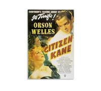 LITTPU Citizen Kane Poster Art Orson Welles Vintage Print Classic Movie Wall Decor Film History Artwork Retro Cinema Decor Unique Home Decoration Gift for Film Lovers Gift 12x18inch Unframed