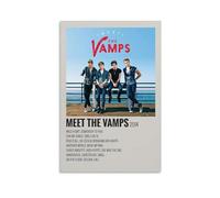 LITTPU Meet The Vamps Poster Print 2014 Wall Art Music Band Decor Wild Heart Somebody To You Girls On TV High Hopes Vintage Style Home Decoration Unique Gift Idea Gift 16x24inch Unframed