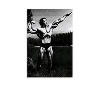 LITTPU Muscle Art Print Bodybuilding Poster Black And White Fitness Decor Vintage Gym Wall Art Inspirational Workout Artwork Home Gym Aesthetic Motivational Fitness Gift Gift 12x18inch Unframed