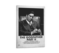 LITTPU The Godfather Part II Poster Art Print Classic Movie Wall Decor Vintage Film Artwork Home Cinema Decoration Gift for Film Lovers Retro Wall Art 1974 Iconic Scene Gift 12x18inch Framed