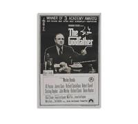 LITTPU The Godfather Poster Art Print Classic Movie Wall Decor Vintage Film Artwork Home Theater Decoration Collectors Item Unique Gift for Film Lovers Black And White Design Gift 12x18inch Unframed