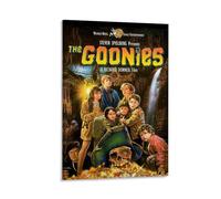 LITTPU The Goonies Poster Art Print Vintage Movie Wall Decor Adventure Film Artwork Nostalgic Home Decoration Kids Room Decor Classic 80s Film Unique Gift 12x18inch(30x45cm) Framed