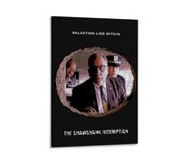 LITTPU The Shawshank Redemption Poster Salvation Lies Within Art Print Movie Wall Decor Inspirational Quote Artwork Home Kitchen Decoration Film Lover Gift Gift 24x36inch Framed