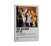 LITTPU The Wizard of Oz Poster Vintage Movie Print Classic Film Art 1939 Wall Decor Judy Garland Artwork Scarecrow Tin Man Lion Dorothy Home And Kitchen Decoration Gift 12x18inch Framed