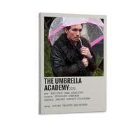 LITTPU Umbrella Academy Poster Art Black Comedy Wall Print Science Fiction Home Decor Drama Movie Artwork Unique Gift for Fans Stylish Wall Decoration Modern Aesthetic Gift 20x30inch Framed