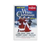 LITTPU White Christmas Movie Poster Art Vintage Holiday Print Bing Crosby Danny Kaye Rosemary Clooney Classic Film Decor for Home Kitchen Christmas Wall Art Gift 08x12inch Unframed