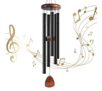 Litu 42 Inch Wind Chimes for Outside. Deep Tone Large Wind Chimes with 5 Aluminum Tubes Courtyard Decoration. Windchimes Outdoor Create an Enjoyable Atmosphere & Give Mom a Gift