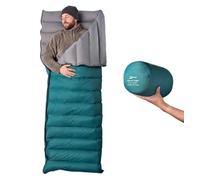 Litume Compact Down Sleeping Bag, Ultralight for Backpacking Adults | Joins into Double, 20D Nylon Shell, Water Repellent Finish, Stuff Sack, 3 Season, Camping, Hiking, Travel, Festivals