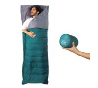 Litume Compact Down Sleeping Bag, Ultralight for Backpacking Adults | Joins into Double, 20D Nylon Shell, Water Repellent Finish, Stuff Sack, 3 Season, Camping, Hiking, Travel, Festivals