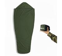Litume Sleeping Bag Cover Bivy Sack Waterproof Mummy Style Minimalist Woodland Outer Shell Stealth Shelter Compact Lightweight Portable Camping-Army Green