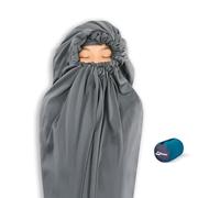 Litume Thermolite All Season Sleeping Bag Liner Add Up to 12°C/ 22°F, Mummy Sleeping Sack Backpacking, Camping, Traveling, Lightweight Sleep Sack with Drawstring Hood (Mummy Style UK) (Thermolite)