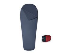 Litume Velvet Fleece Sleeping Bag Liner Add Up to 14F, Anti Static Mummy Sleeping Sack Backpacking, Camping, Traveling, Lightweight Sleep Sack with Drawstring Hood (No Zipper) (With Half Zipper US)