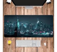 Lituor Gaming Mouse Pad New York City Statue 600x400x3mm XXL Large Mouse Mat with Stitched Edges,Big Desk Pad with Non-Slip Base Keyboard Mousepad for Office & Home Computers, Laptop
