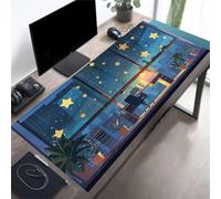 Lituor Mouse Pad Cartoon Star Work XXL Gaming mouse pad 700x300x2mm Extended Desk Mat,with Non-Slip Base and Stitched Edge,Soft Smooth Surface Mousepad,Improved Precision and Speed