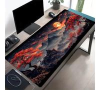 Lituor Mouse Pad Landscape Trees Mountains XXL Gaming mouse pad 700x300x2mm Extended Desk Mat,with Non-Slip Base and Stitched Edge,Soft Smooth Surface Mousepad,Improved Precision and Speed