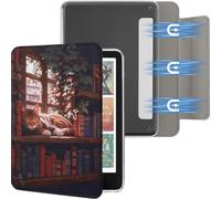 Litvana Detachable Magnetic Case for 6.8" Kindle Paperwhite (11th Generation-2021) and Kindle Paperwhite Signature Edition, Slim PU Shell Cover Case with Auto Wake/Sleep, Cat