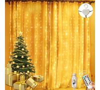 LITYBY Curtain Fairy Lights, 3M × 3M 300LED USB Fairy Lights for Bedroom