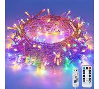 LITYBY Fairy Lights for Bedroom,8 Modes USB Plug in Powered Lights Waterproof Outdoor/Indoor Christmas Lights with Remote Timer for Bedroom, Party, Wedding, Christmas (Multi-Coloured)