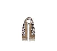 Liu Jo 2A6041 T4286 Women's Scarf with Animal Print Leopard, 100% Modal, Natural Brown and Beige, 90 x 180 cm, Casual Style