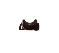 Liu Jo Achala Hobo Bag, Brown Faux Leather, 24 x 16 x 7.5 cm, with Removable Shoulder Strap and Clutch Bag