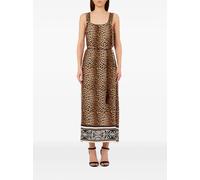 LIU JO animal print tassel dress - Neutrals XS-S